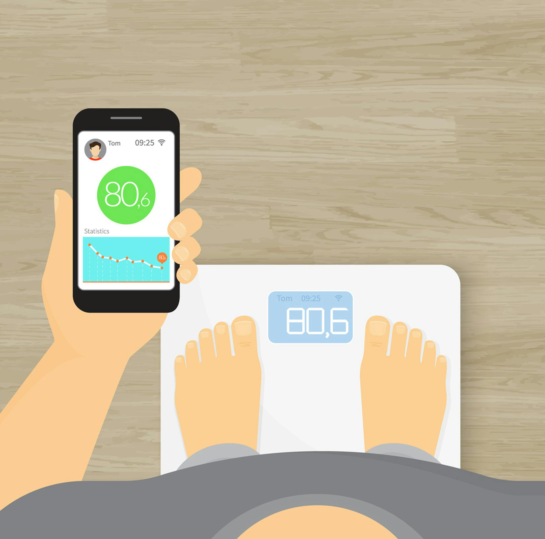 A recent study revealed that a weight-loss smartphone app didn't help young adults lose any more weight than if they hadn't been using the app at all. (Photo courtesy Fotolia/TNS) ORG XMIT: 1176483