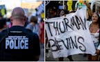 Protesters marched July 31, two days after Minneapolis Mayor Jacob Frey released the police body camera footage from the fatal shooting of Thurman Ble