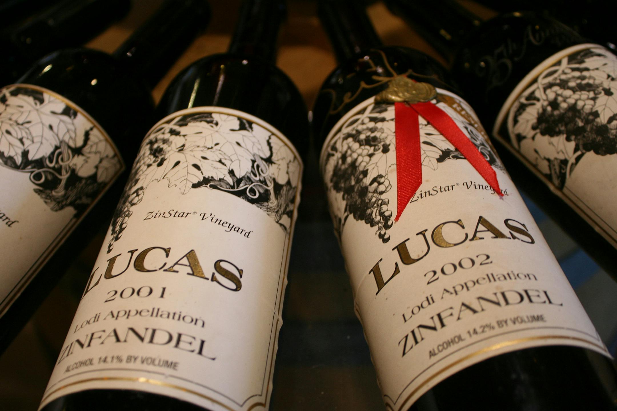 Old vine zinfandel, with original vines at some vineyards dating to more than a hundred years ago, is a hallmark of the Lodi Appellation. Grapes at the historic Lucas Winery are hand-harvested for the best selection of perfect clusters of fruit. (Mary Ann Anderson/TNS) ORG XMIT: 1265930