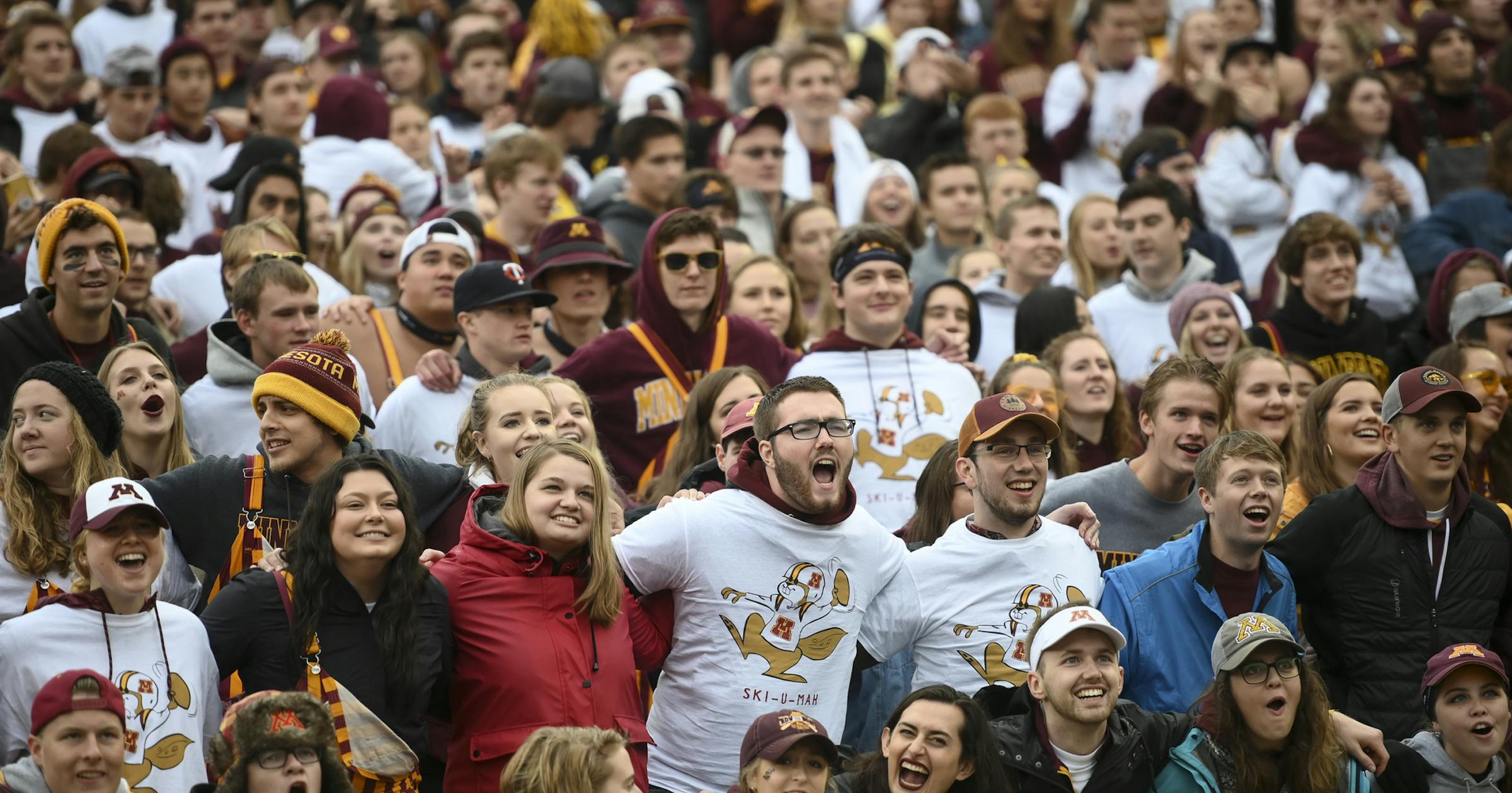 Gophers fans show their colors with 8-0 start and big game Saturday