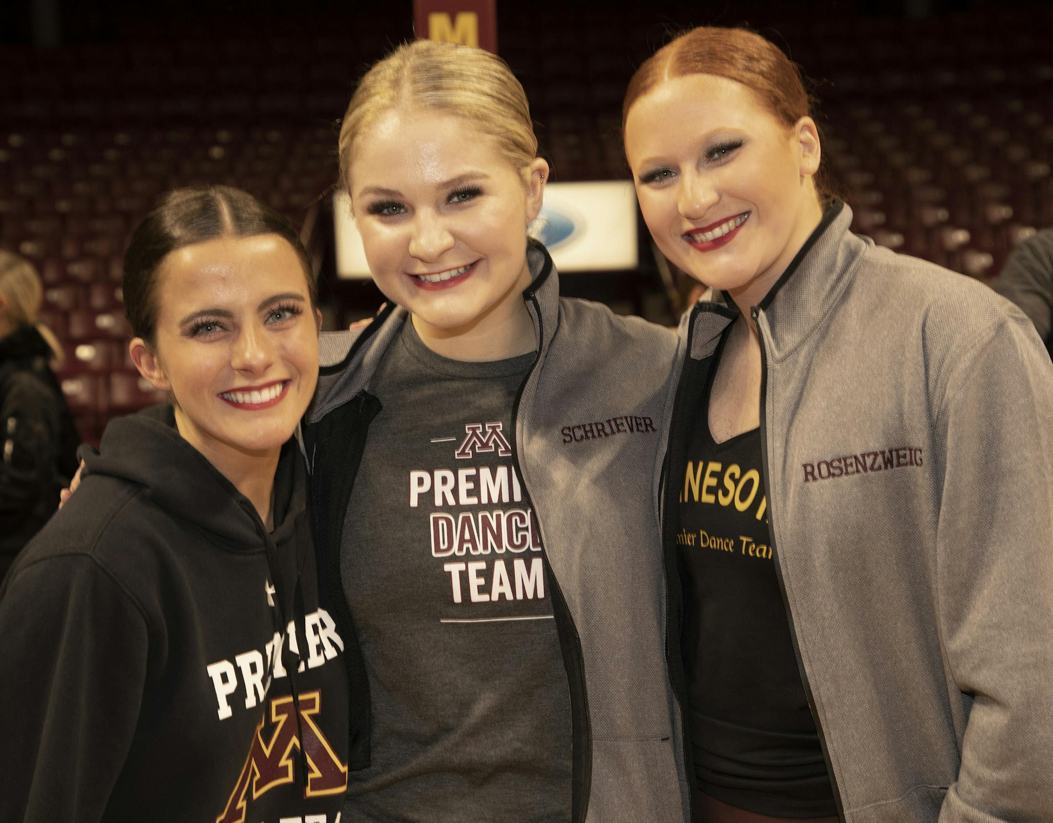 Emma Carris, Emily Schriever and Taylor Rosenzweig.