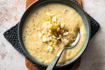 Parsnip-Fennel-Apple Soup has all the tastes of fall in one steamy bowl. Recipe by Beth Dooley, photo by Mette Nielsen, Special to the Star Tribune