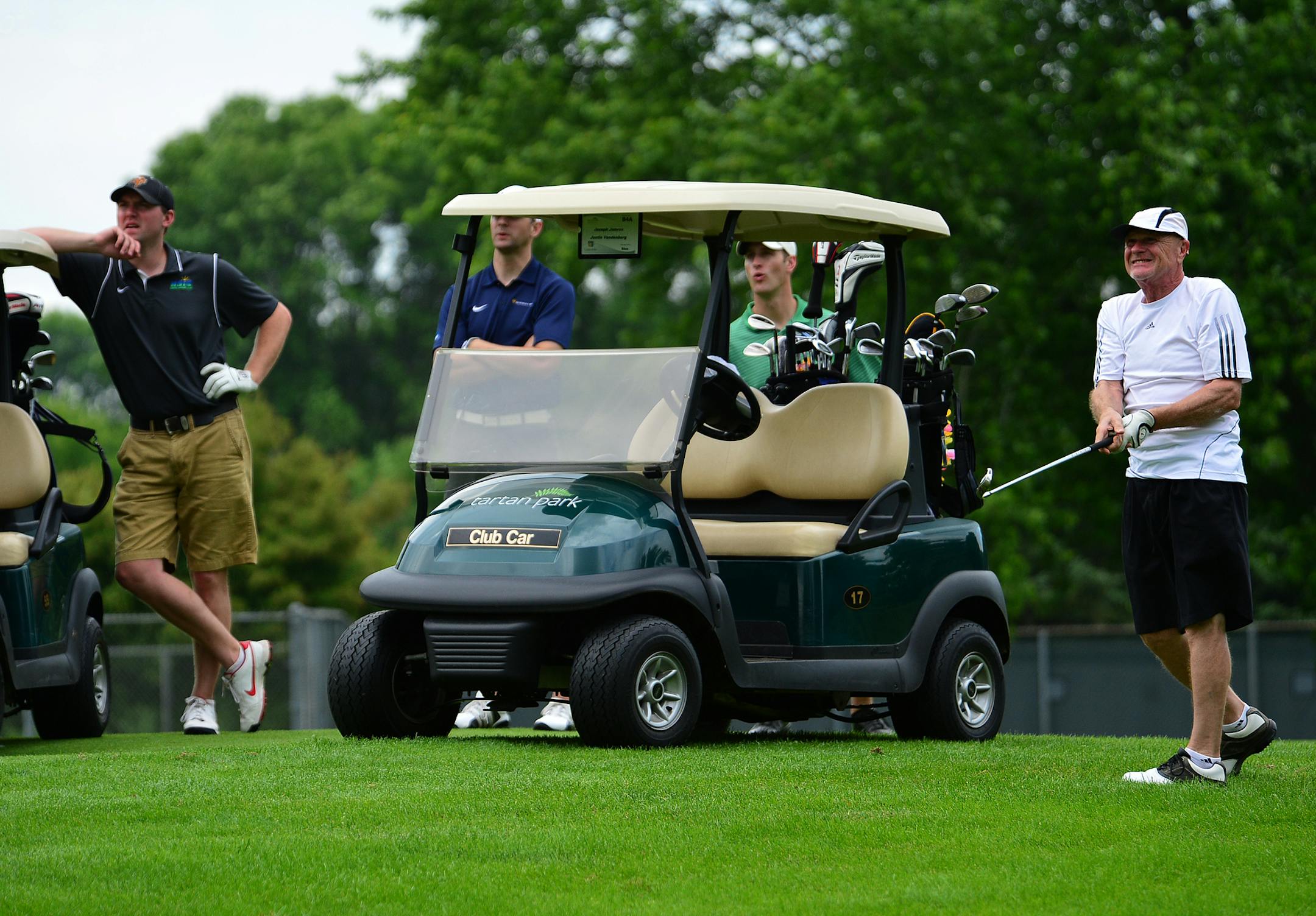 During a tournament 172 golfers from Concordia University played Tartan Park Golf Course in Lake Elmo on Friday June 27, 2014. The course was built for 3M employees and is now open to the public and now more rounds per year are being played. ]Richard.Sennott@startribune.com Richard Sennott/Star Tribune Lake Elmo Minn.Friday 6/27/2014) ** (cq)