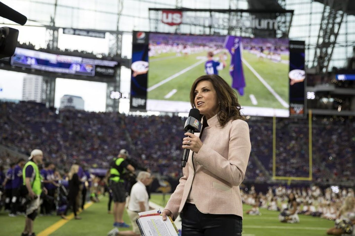 Minnesota s Michele Tafoya A sports reporter in a man s world