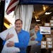 Mike Lindell hawked MyPillow products at the Minnesota State Fair on Aug. 30. “I would never settle in any lawsuit,” he said in an interview. “Y