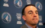 Timberwolves President Gersson made a trade on draft night but has largely been quiet during the NBA’s offseason. (Jeff Wheeler/Star Tribune)