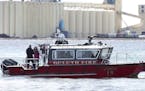 This Fire Department boat participated in the rescue of a woman in Duluth. Credit: Star Tribune file