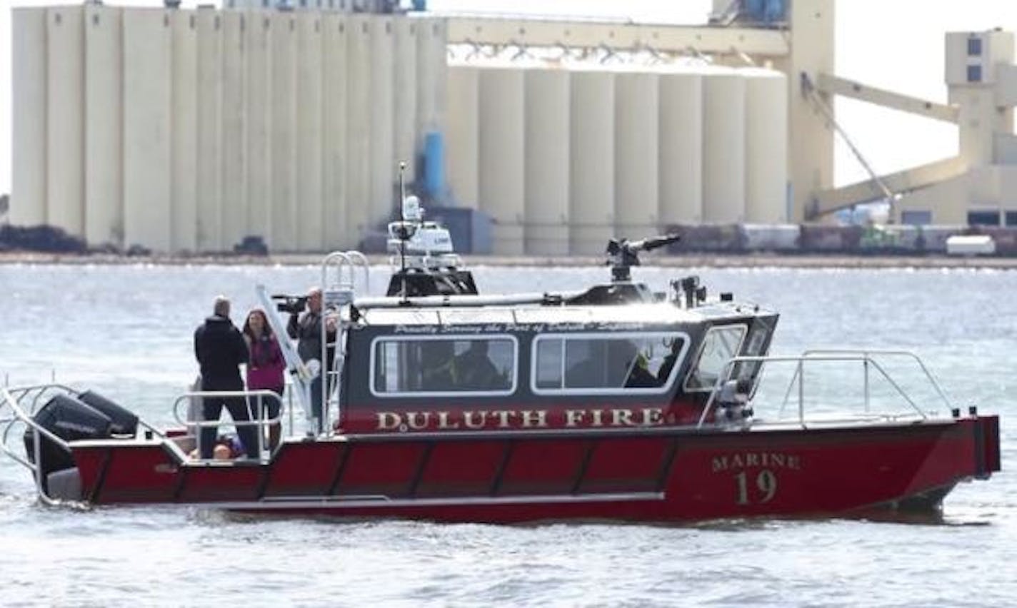 This Fire Department boat participated in the rescue of a woman in Duluth. Credit: Star Tribune file