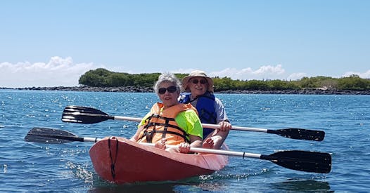 Harriette Krasnoff and her brother Allan Falk celebrated his 70th birthday by taking a trip to the Galapagos Islands.