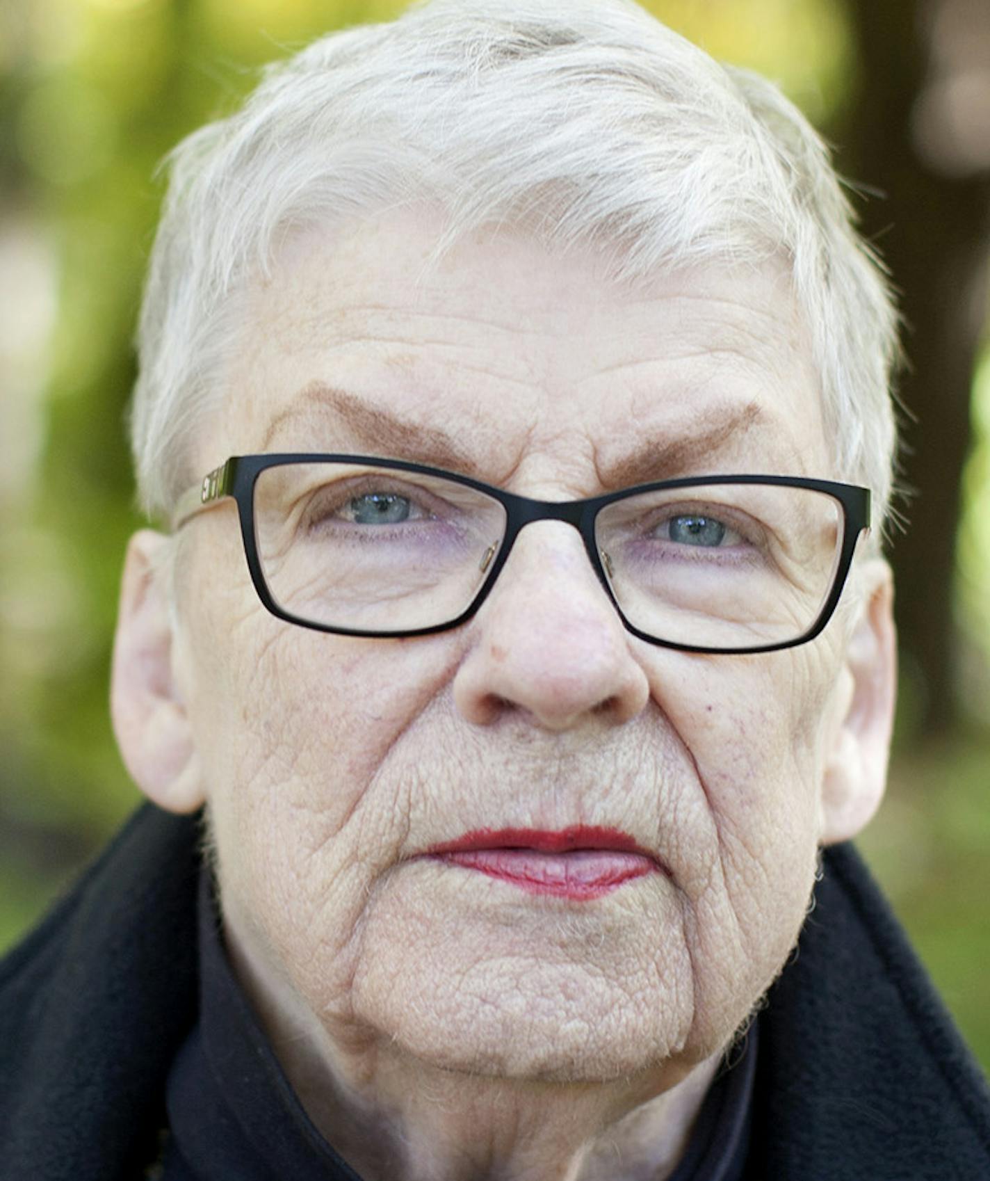 Artist Nancy Randall photographed at her home in Hopkins October 10, 2014. Randall's upcoming retrospective at Saint John's University in Collegeville will feature many sculptural works laid and partially buried outdoors in a woodland setting. (Courtney Perry/Special to the Star Tribune)