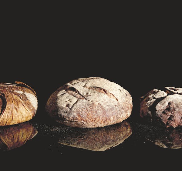 Loaves of bread from "Modernist Bread," the five-volume, 2,000-page cookbook by Nathan Myhrvold. The entire set has 1,200 bread recipes and costs $625