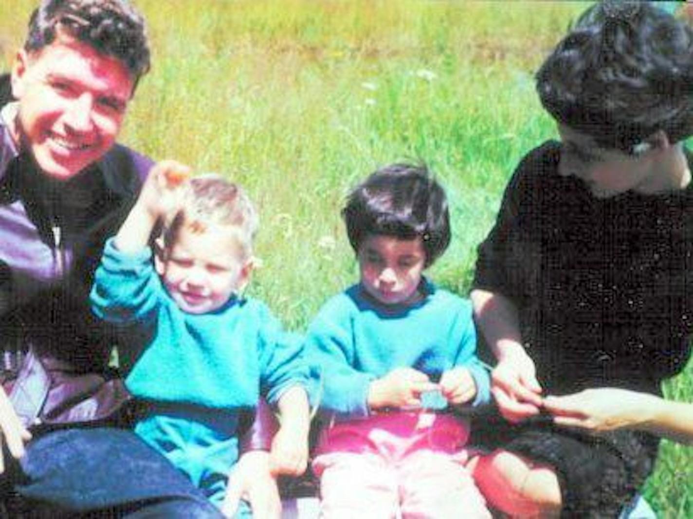 (Tory, Peter, Julie, Barbara - a new family) Slug: ESBENSEN0620
Cap: Left: Thorwald Esbensen wearing his black leather jacket. Center are Peter Esbensen who passed away at the age of 19 and Julie Esbensen who is now 62 years old.