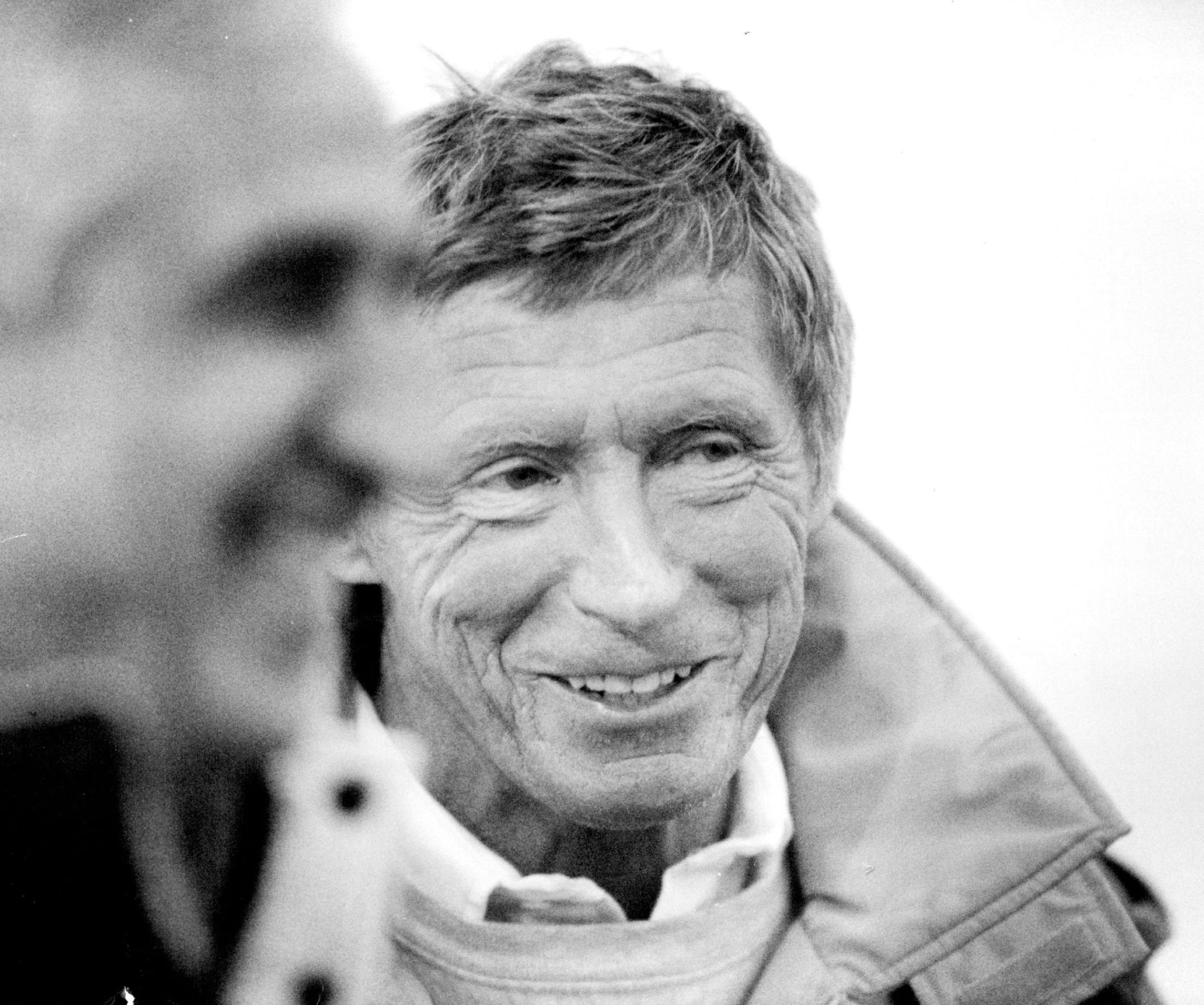 January 12, 1988 Vikings coach Jerry Burns relaxed during the team's short workout Monday. January 11, 1988 John Croft, Minneapolis Star Tribune