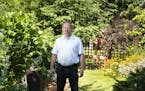 Dan Schultz has created a wildlife habitat in his yard at his home in Minneapolis, Minn. Friday, July 12, 2019. Schultz, along with the Longfellow Com