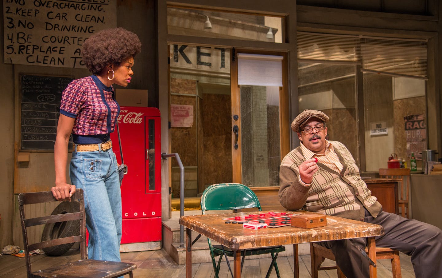 ALLEN WEEKS Jasmine Hughes and Terry Bellamy in "Jitney" at Penumbra.