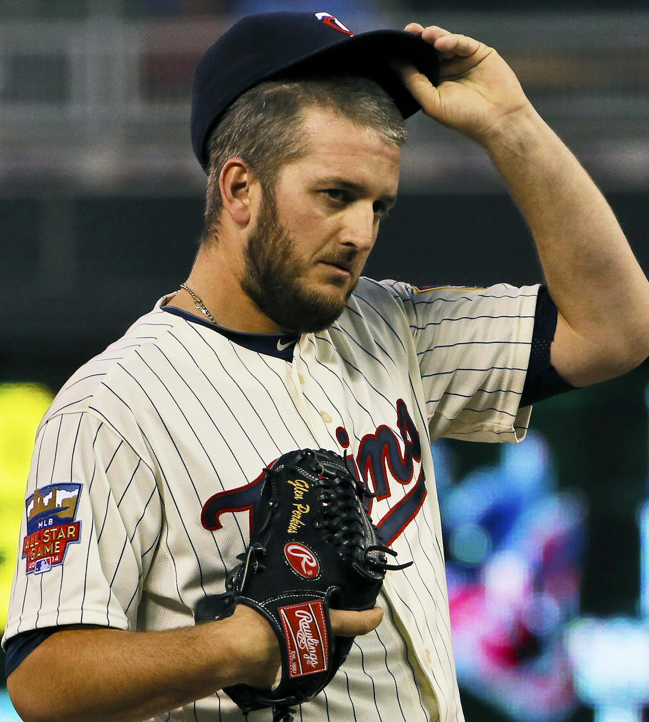 Twins closer Glen Perkins came in to put Seattle down in the 9th inning. ] Minnesota Twins vs. Seattle Mariners. Twins won 4-3. (MARLIN LEVISON/STARTRIBUNE(mlevison@startribune.com)