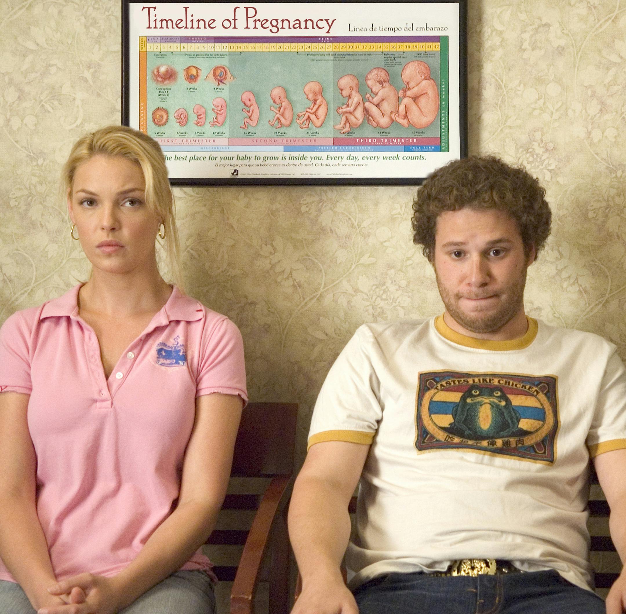 ** FILE ** Universal Pictures originally provided this undated file photo of Katherine Heigl and Seth Rogen in "Knocked Up." (AP Photo/Universal Pictures,Suzanne Hanover, file) ** NO SALES **