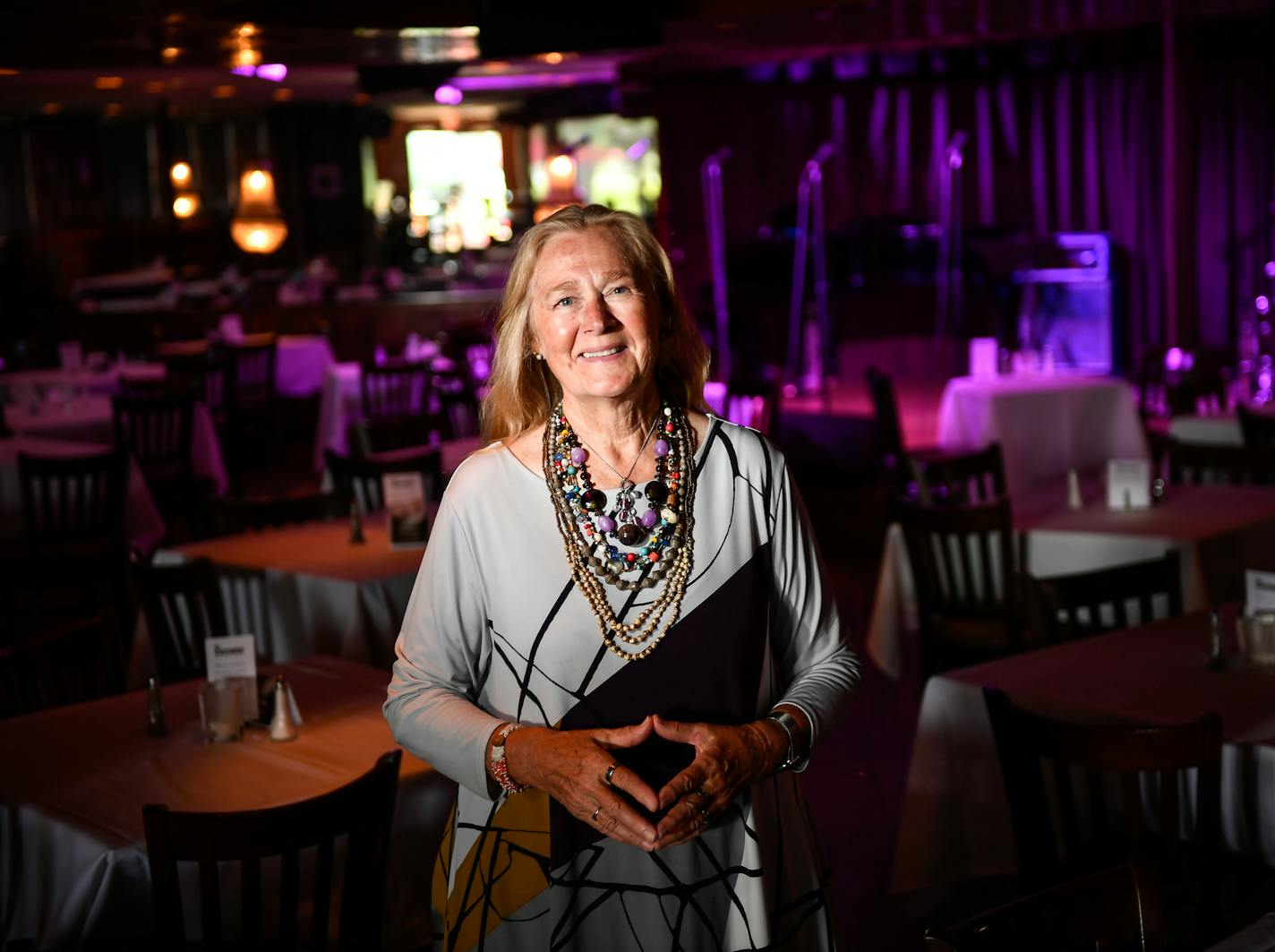 Mary T was photographed Saturday at Crooners Lounge and Supper Club in Fridley. ] AARON LAVINSKY &#xef; aaron.lavinsky@startribune.com Profile of Mary T, owner of Crooners Lounge and Supper Club, photographed Saturday, July 14, 2018 in Fridley, Minn.