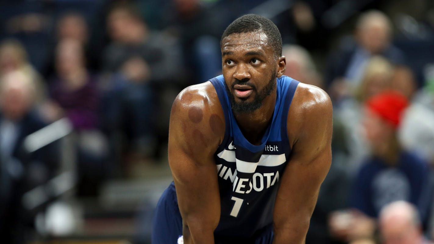 Minnesota Timberwolves' Noah Vonleh plays against the Milwaukee Bucks in an NBA basketball game Monday, Nov 4, 2019, in Minneapolis. (AP Photo/Jim Mone)