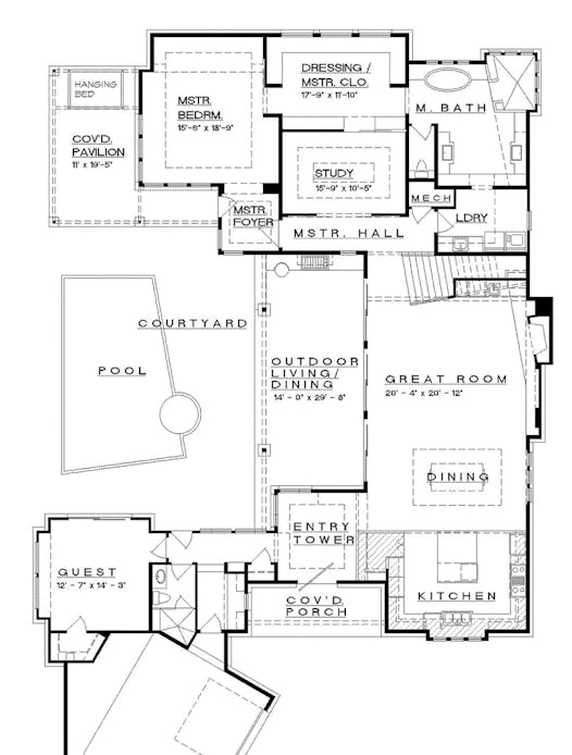 Home plan for 1023: Neo-prairie style brings the outdoors in