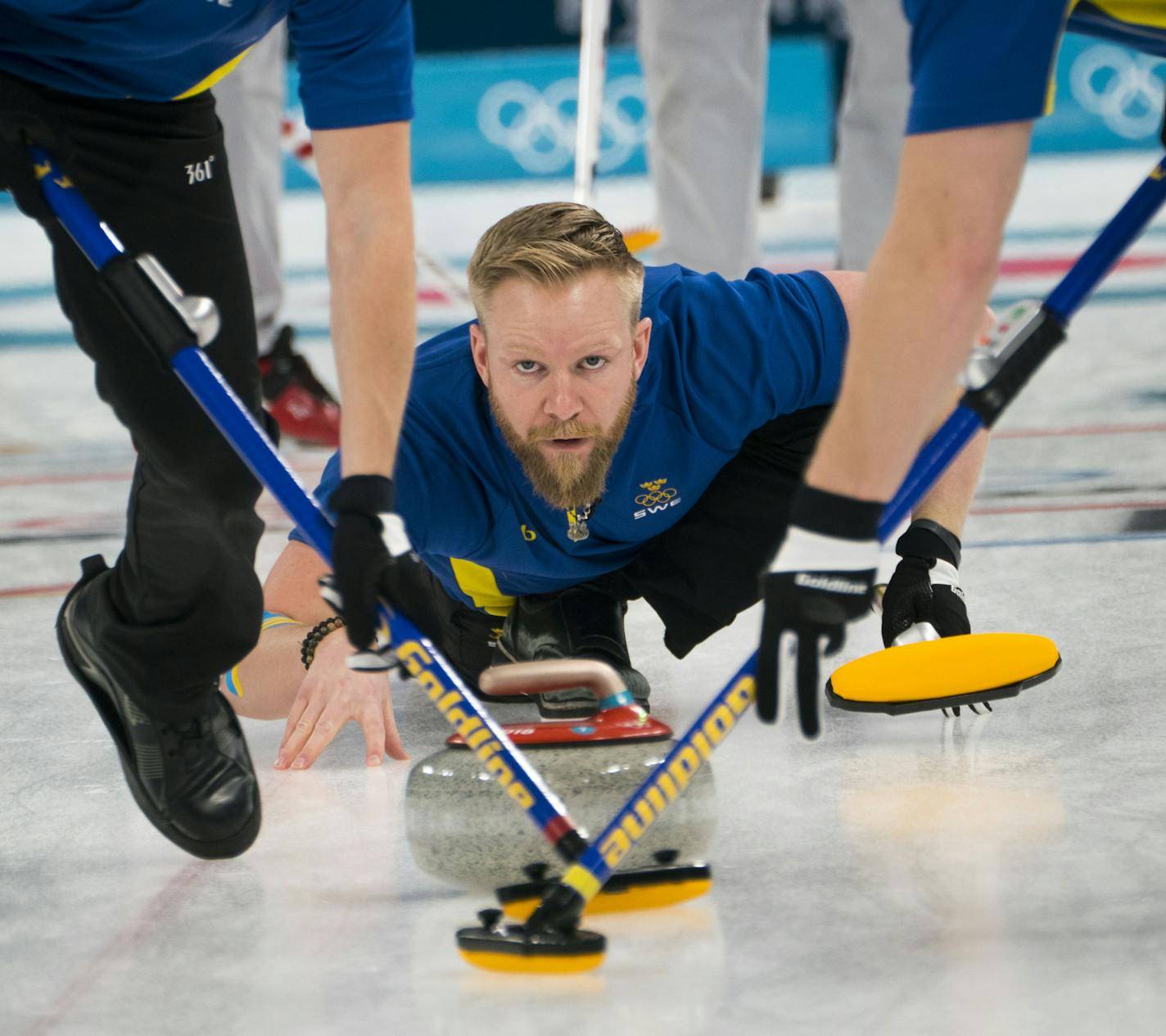 FILE &#x2014; The Swedish men&#x2019;s curling team in the gold medal game against the U.S. at the Gangneung Curling Center in Gangneung, South Korea, Feb. 24, 2018. Just because the Olympics are over doesn&#x2019;t mean you have to give up your curling obsession. Here&#x2019;s how to get into the sport, or stay involved. (Doug Mills/The New York Times)