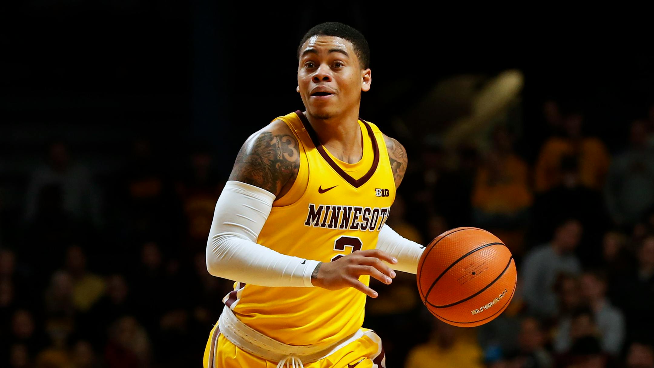 Gophers point guard Nate Mason (shown earlier this month playing against Illinois) scored a team-high 25 points in a 95-84 overtime victory against Penn State on Monday night.