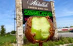 Caramel apple from Abdallah Candies