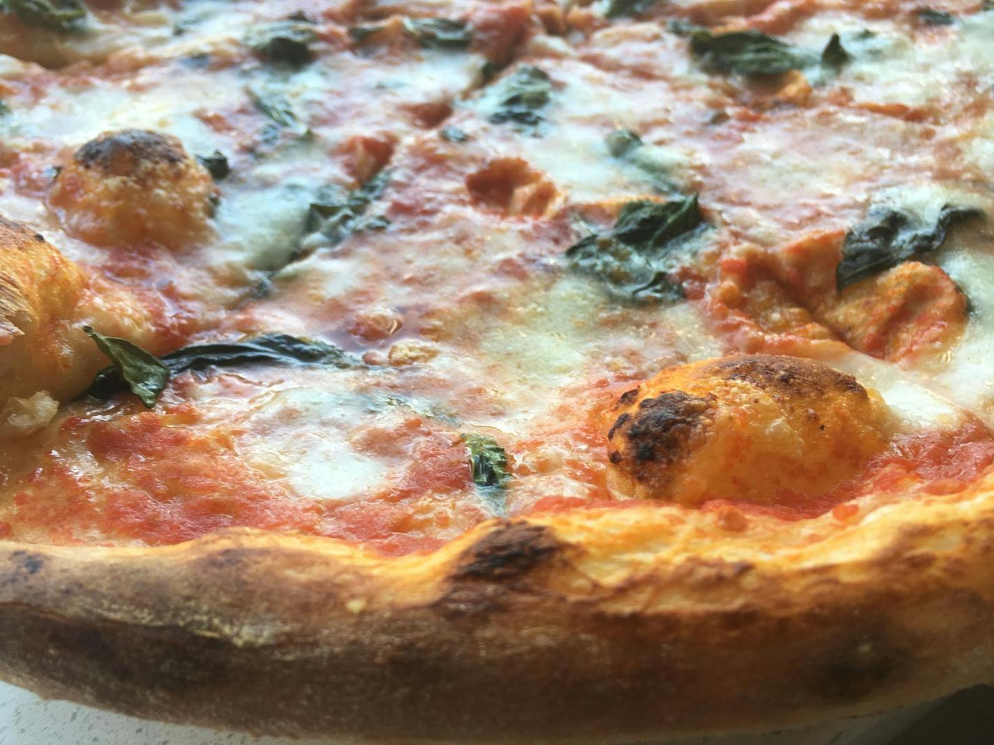 The No. 11 Margherita at Tono Pizzeria & Cheesesteaks in Maplewood