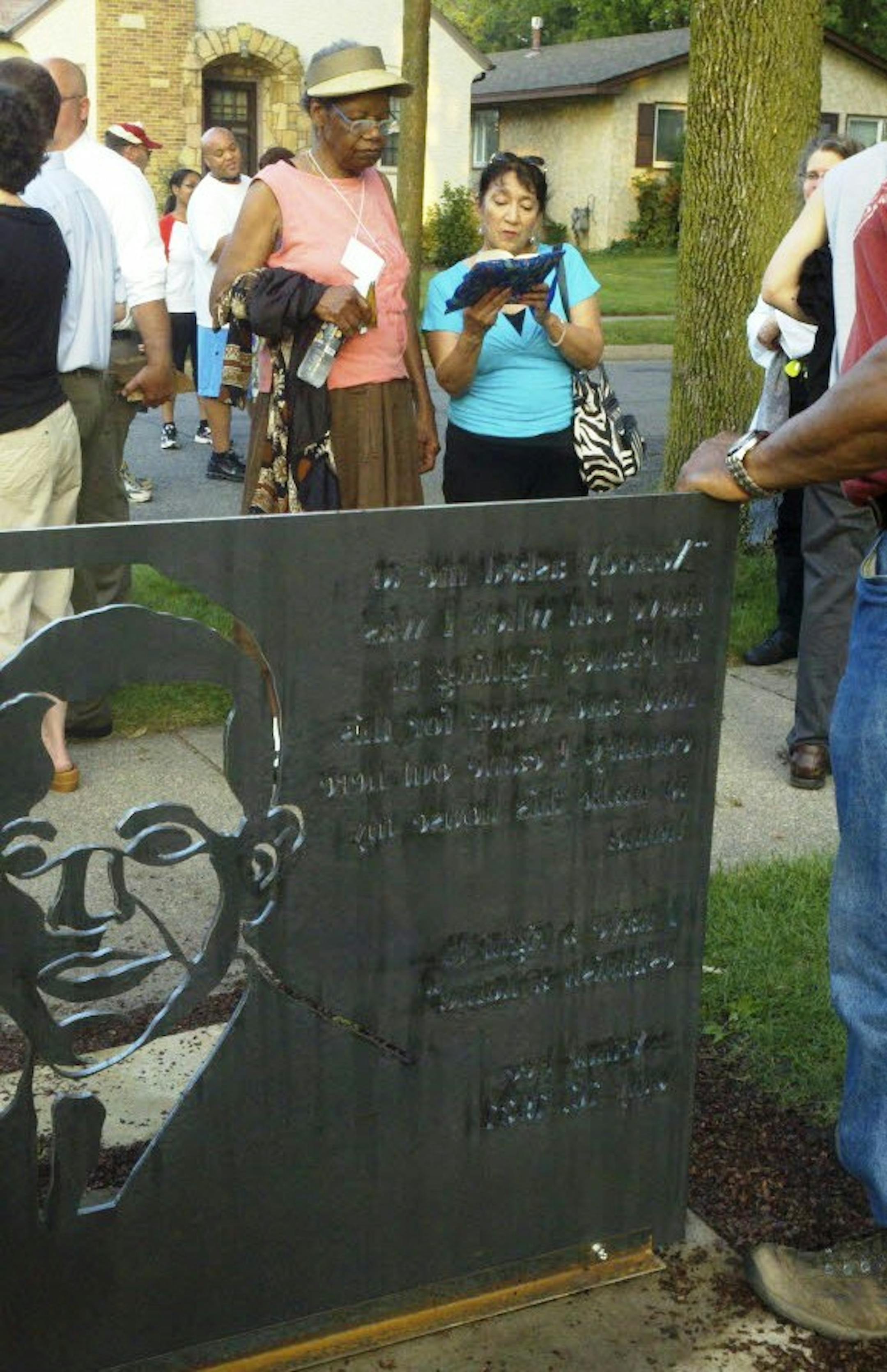 Two marchers sang at the 2011 commemoration