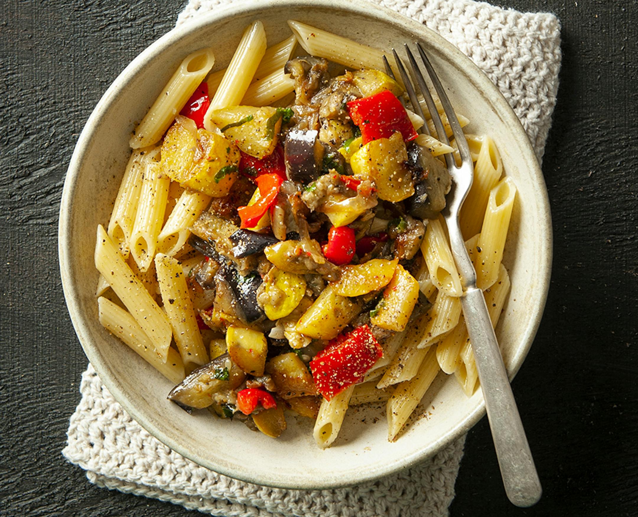 Eggplant Caponata photo by Mette Nielsen