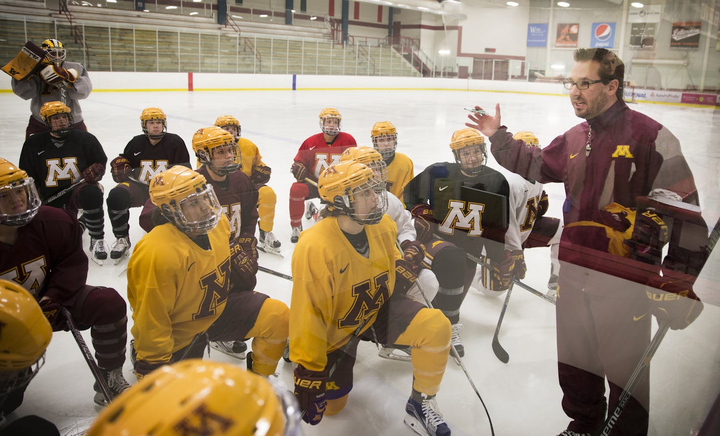 Gophers women's hockey coach Brad Frost, in 2016.