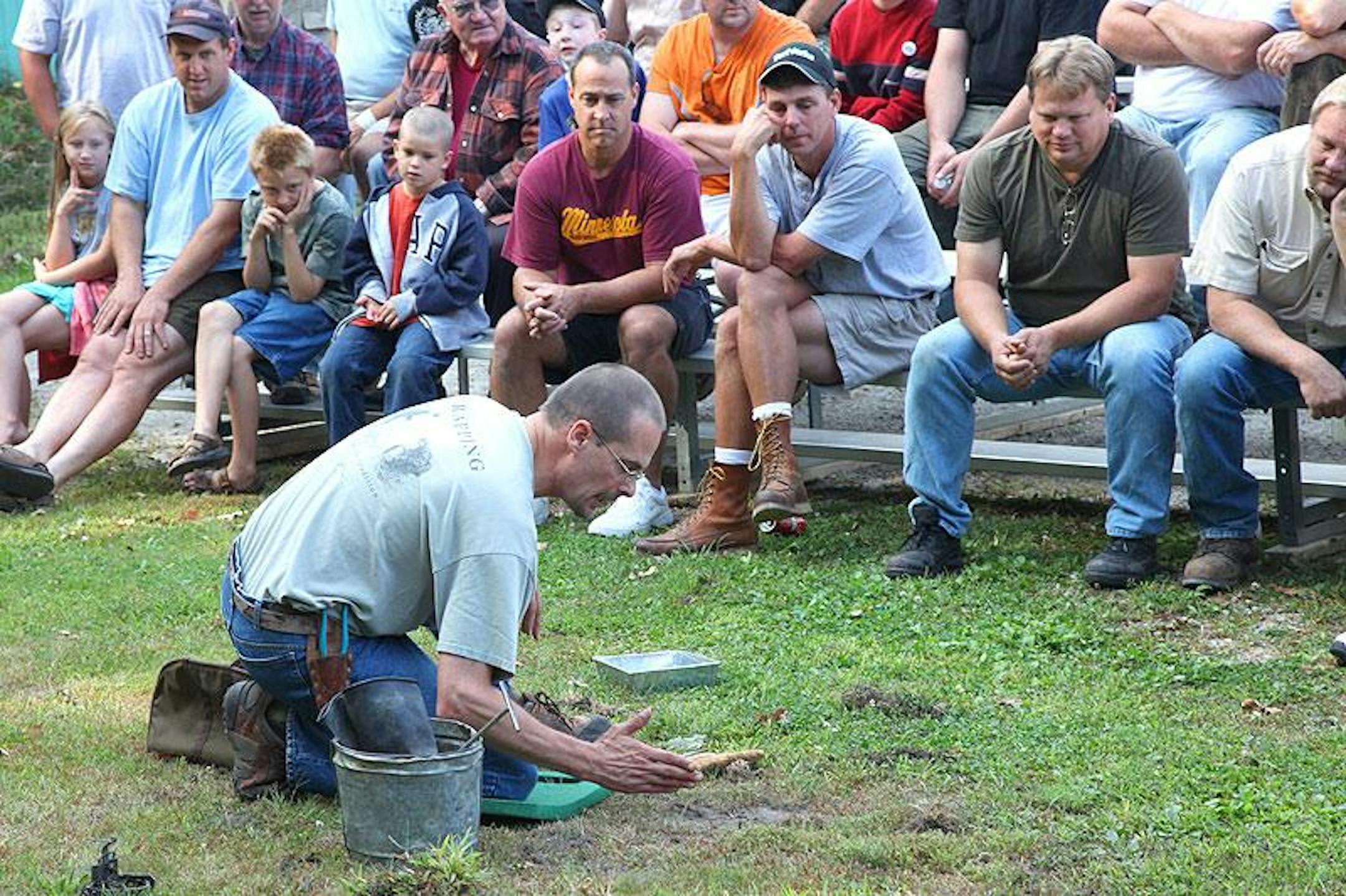 Professional trapper, Mark June, demonstrates and shares his techniques for catching the eastern coyote.