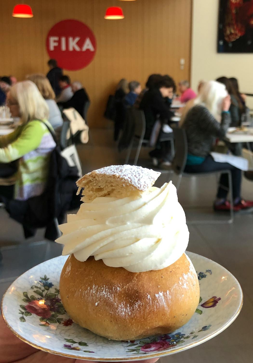 The semla at Fika, the cafe inside the American Swedish Institute, is available until Easter.