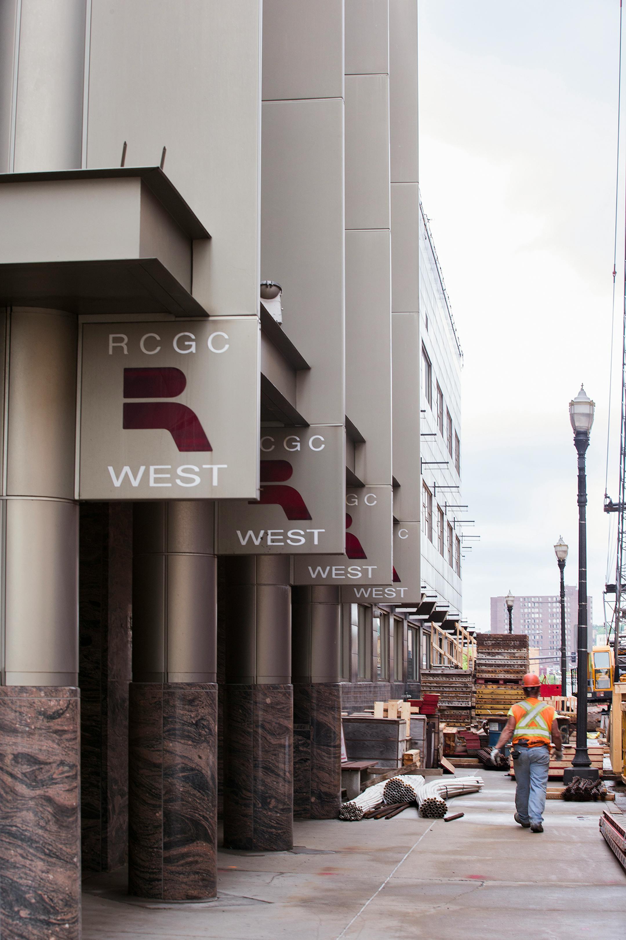 The West Kellogg Boulevard side exterior of the former West Publishing building in downtown St. Paul on Friday, May 29, 2015.