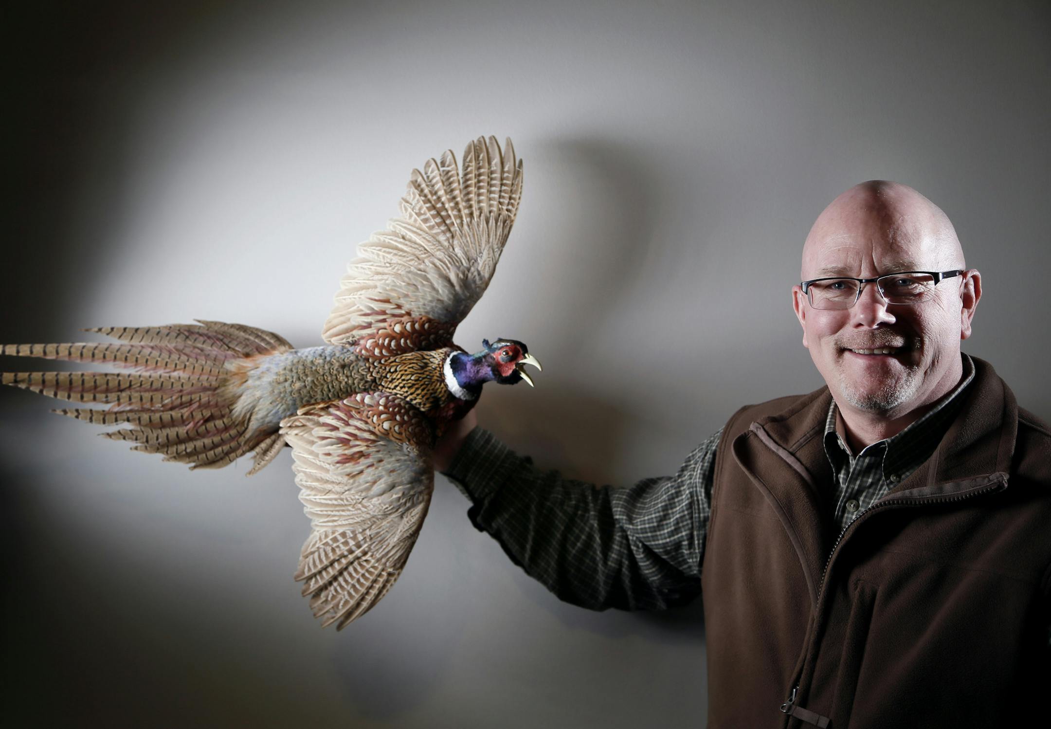 Portrait of Kevin Lines Thursday February 26, 2015 in St. Paul , MN. Lines is now rejoining the DNR to head up the state's ambitious pheasant restoration program after receiving stem cell transplant that apparently has put aside his health concerns indefinitely. ] Jerry Holt/ Jerry.Holt@Startribune.com