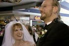 David and Elizabeth Weinlick were married at the Mall of America in 1998 after David's friends chose Elizabeth from among women who entered a contest 