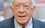 NEW YORK NY - NOVEMBER 05: Former President Jimmy Carter sighting on November 5, 2013 in New York City. (Photo by Josiah Kamau/BuzzFoto/FilmMagic)