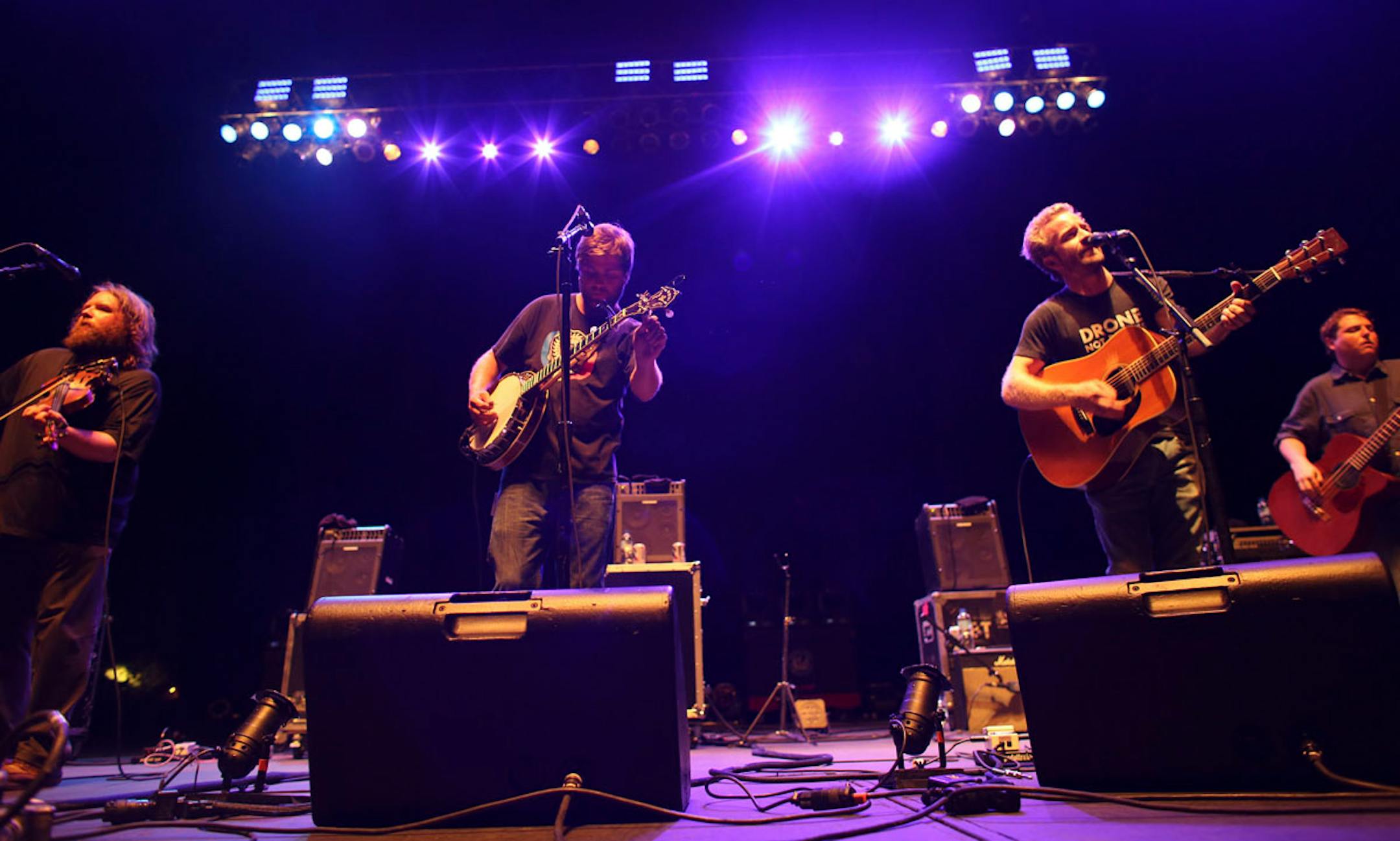 Trampled by Turtles performed at Music on-a-Stick at the Minnesota State Fair Grandstand in Falcon Heights Min., Thursday, August 29, 2013.