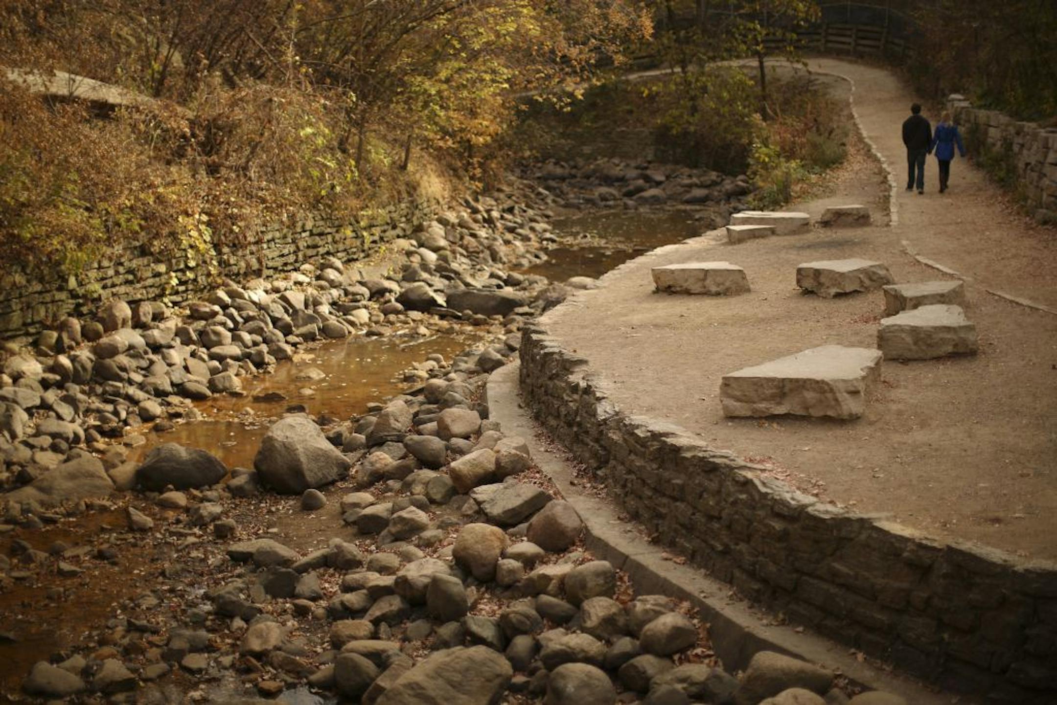 Step into Minnehaha Creek these days and you won't even get your feet wet.