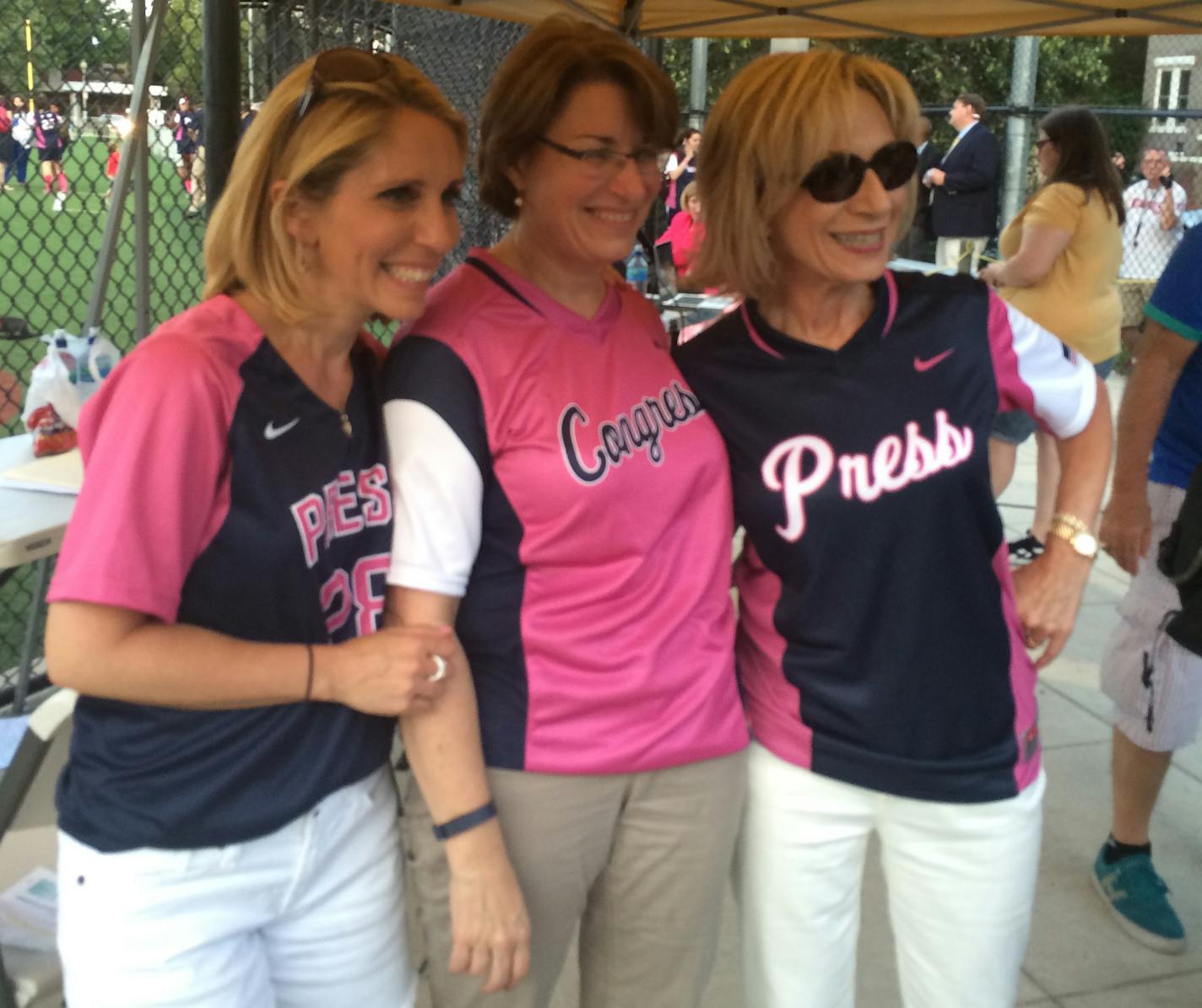 From left, Dana Bash, Sen. Amy Klobuchar and Andrea Mitchell.