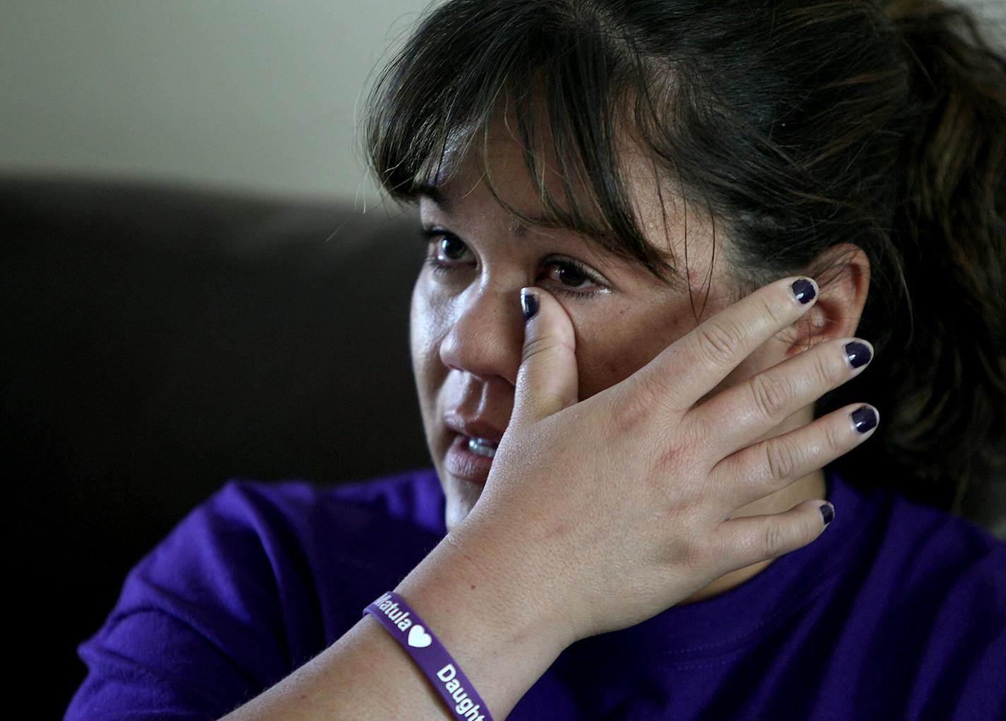 Jeannie Palmer cried as she talked about missing her friend, Mandy Matula, who disappeared more than a month ago.