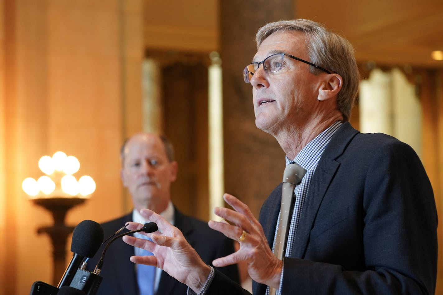 Sen. Scott Jensen, R-Chaska, raised concerns that federal guidance could cause doctors to overcount COVID-19 cases and said there's a financial incentive to inflating the numbers.