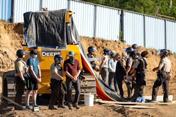 In June 2021, Indigenous protesters and their allies occupied an Enbridge pump station in Clearwater County, some chaining themselves to equipment. La