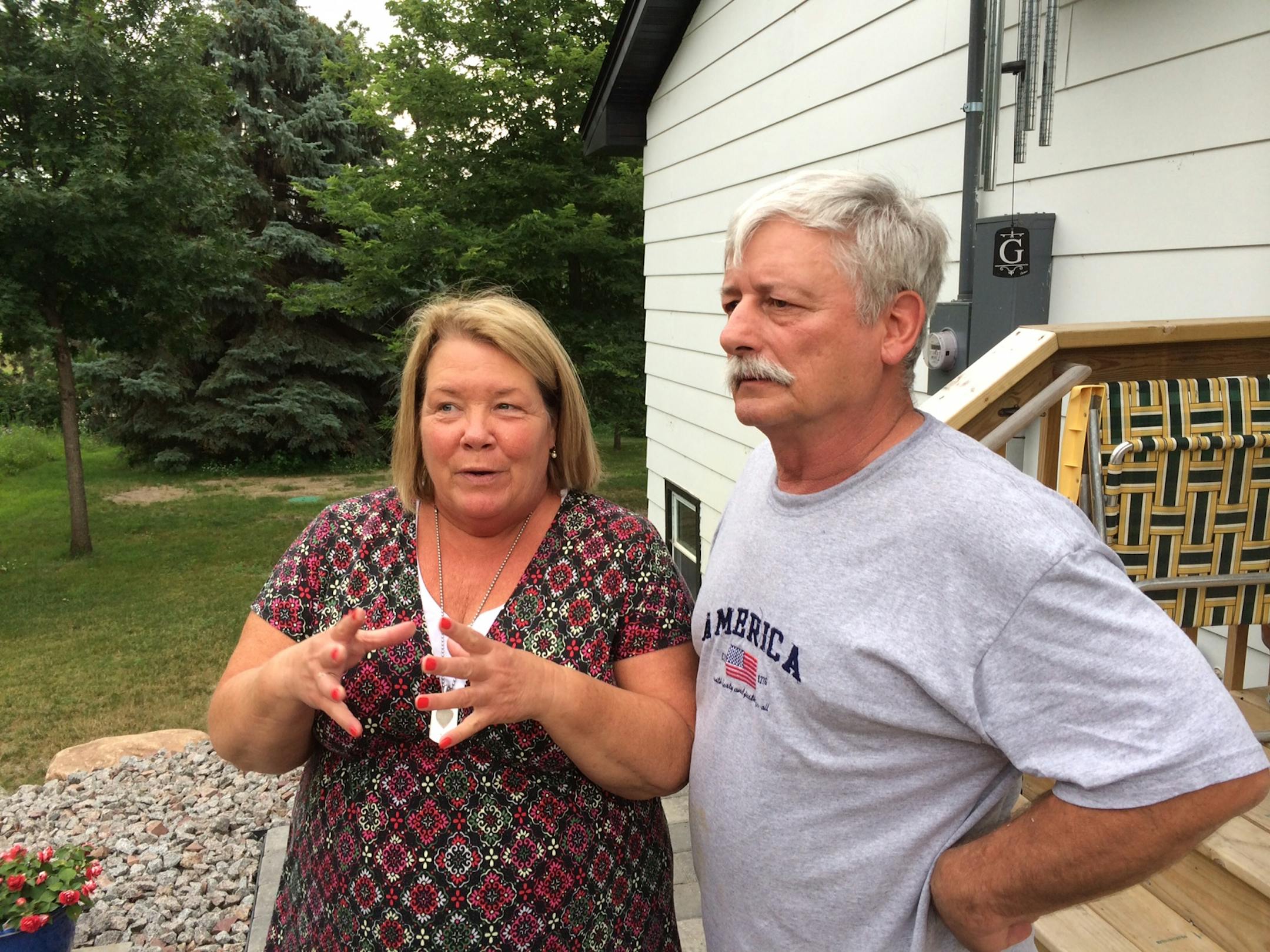 Maggie and Steve, of Sand Creek Township, fear that almost-annual flooding near the site of a proposed gravel pit outside Jordan could result in contamination of the area's water table, echoing the concerns of area residents.