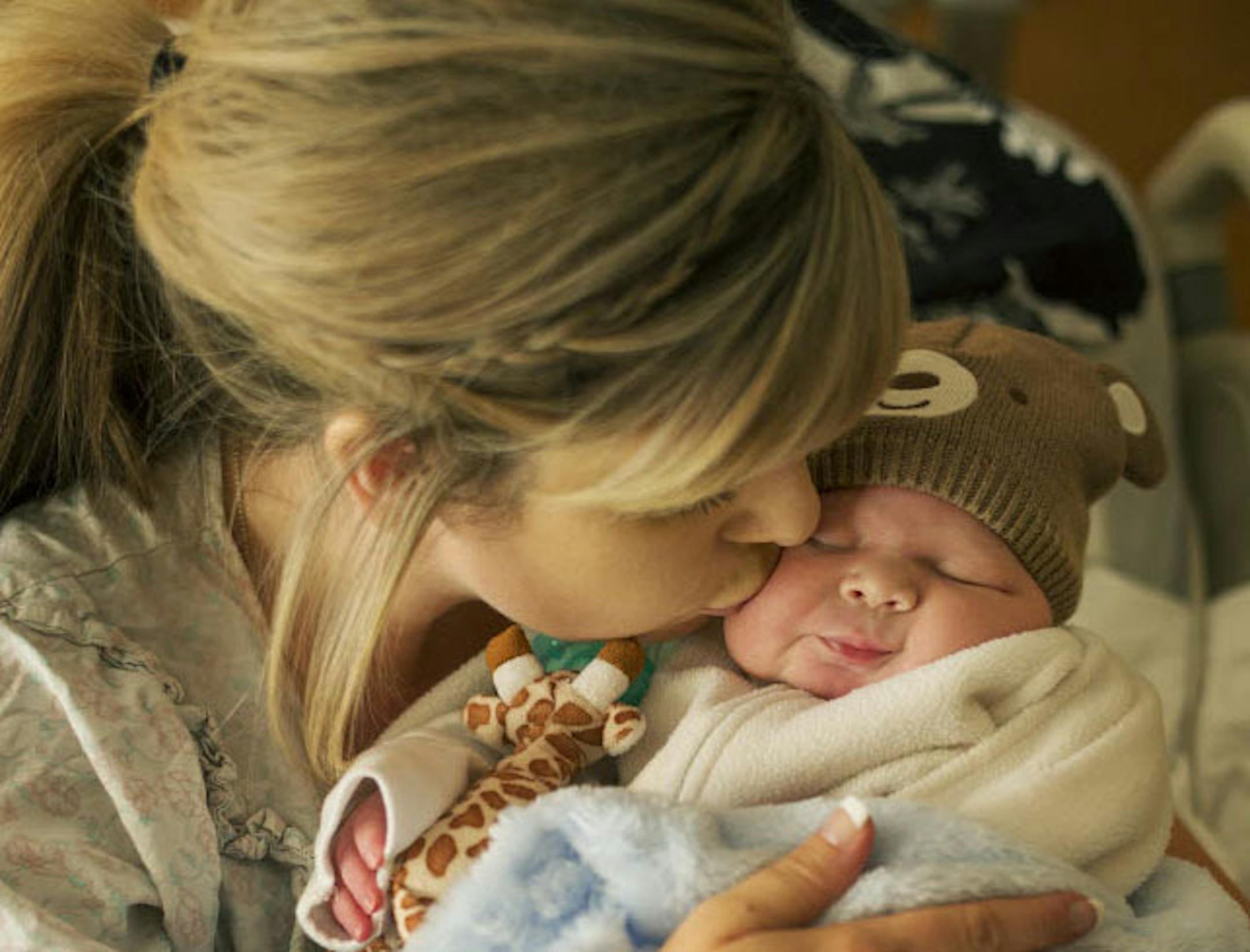 Tricia Larson opted to have newborn son Blake Michael Larson circumcised at St. John&#x2019;s Hospital in Maplewood.