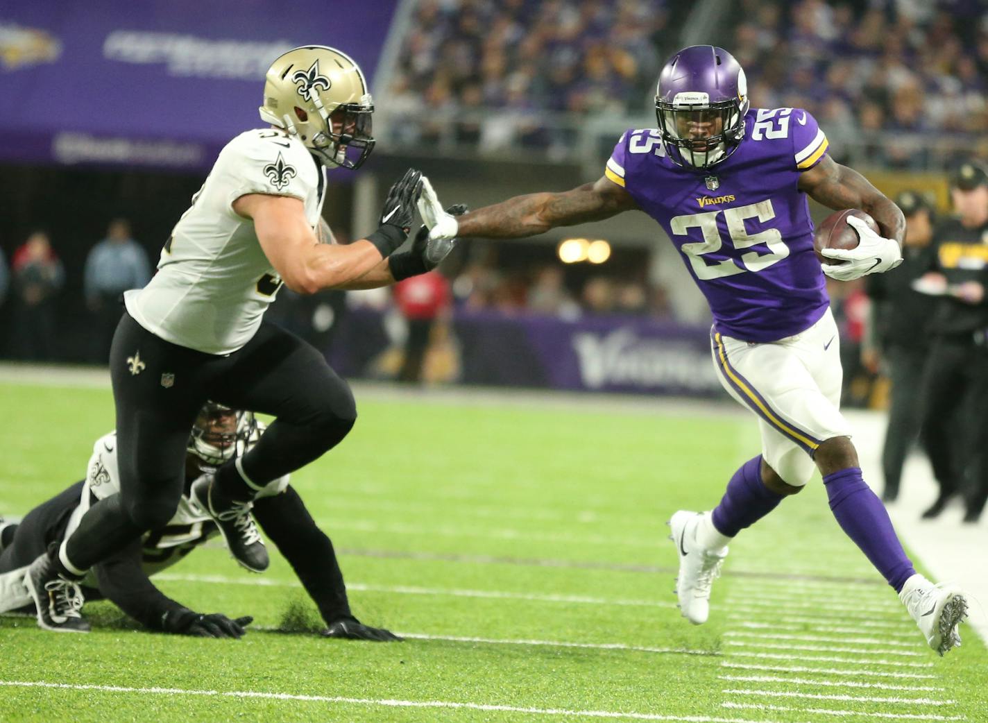 Vikings running back Latavius Murray underwent ankle surgery last offseason. This spring, he can actually concentrate on football.