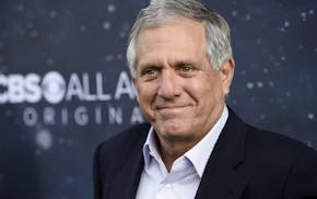 FILE - In this Sept. 19, 2017, file photo, Les Moonves, chairman and CEO of CBS Corporation, poses at the premiere of the new television series "Star