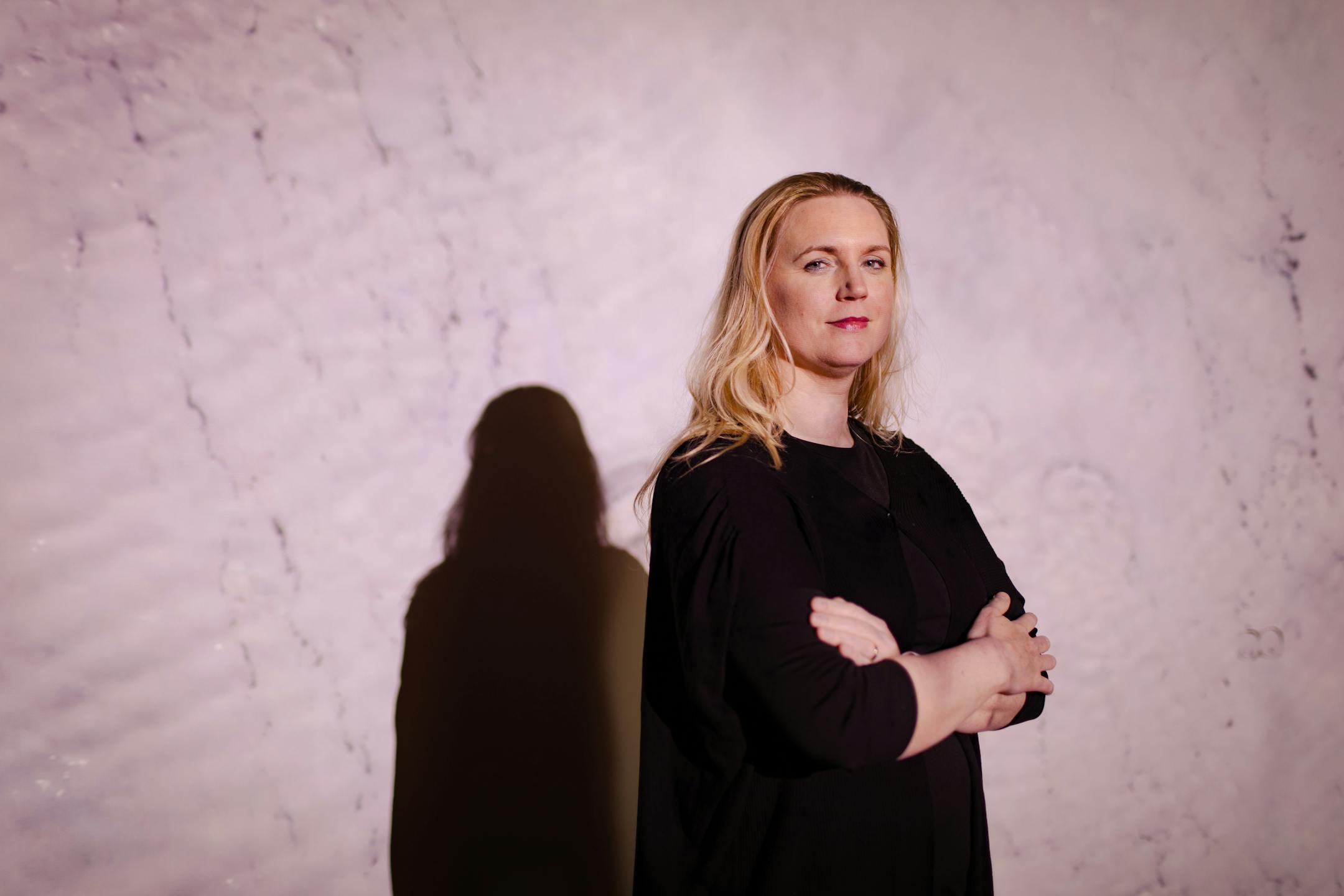 Edda Aradottir, the chief executive of Carbfix, stands for a portrait outside Reykjavik, Iceland on Oct. 6, 2021. Carbfix was launched as a research project in 2007 after prodding by the then-president of Iceland, Olafur Ragnar Grimsson, who had been told by a local scientist that Iceland's highly porous basalt could mineralize CO2 without creating any seismic problems. (Sigga Ella/The New York Times)