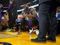 LeBron James grimaced after straining his left groin on Christmas Day, which has forced him to something he rarely does —sit out games