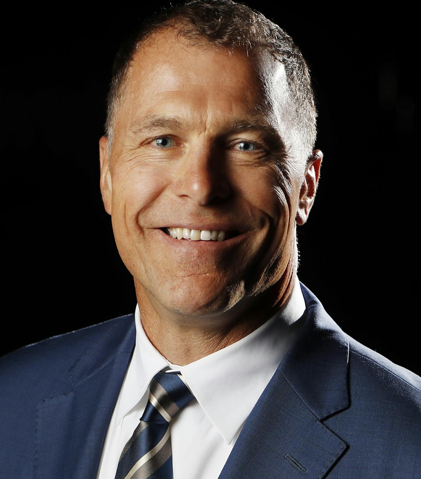 Minnesota Wild assistant coach Scott Stevens Wednesday September 22 ,2016 in St. Paul MN. ] Wild media day. Jerry Holt / jerry. Holt@Startribune.com